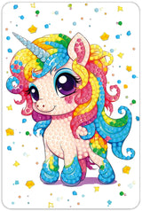 Diamond art UNICORN CARTOON 10 x 15 cm