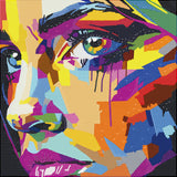 Diamond art MIX ansigt  40 x 40 cm