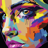Diamond art MIX ansigt  40 x 40 cm