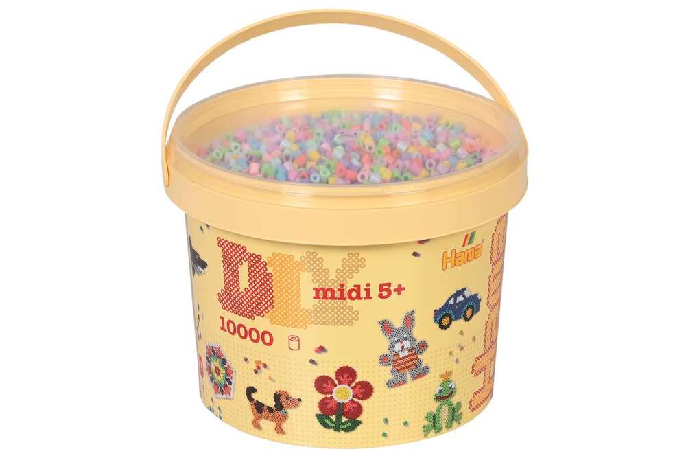 Hama midi perler 10.000stk pastel mix 50