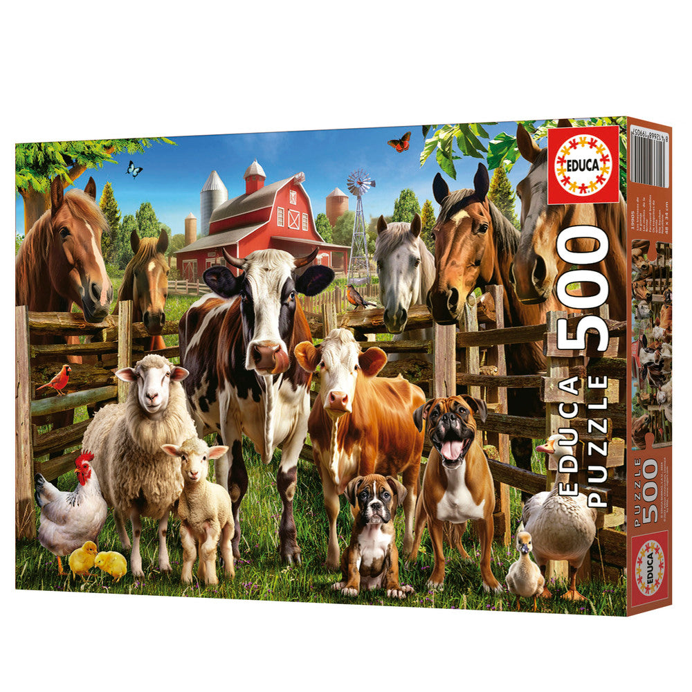 Puslespil Farmyard Buddies 500 brikker