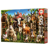 Puslespil Farmyard Buddies 500 brikker