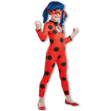 Miraculous Ladybug Classic kostume med maske str. 7-8 år