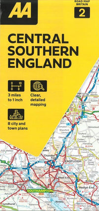 AA Road Map Britain 2: Central Southern England
