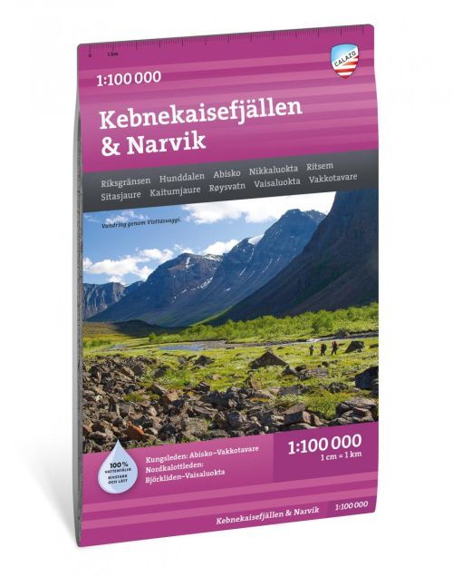 Kebnekaisefjällen & Narvik  1:100 000