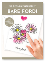 Fingerprint kort bare fordi m/konvolut og stempelpude