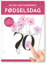 Fingerprint kort 70 år m/konvolut og stempelpude