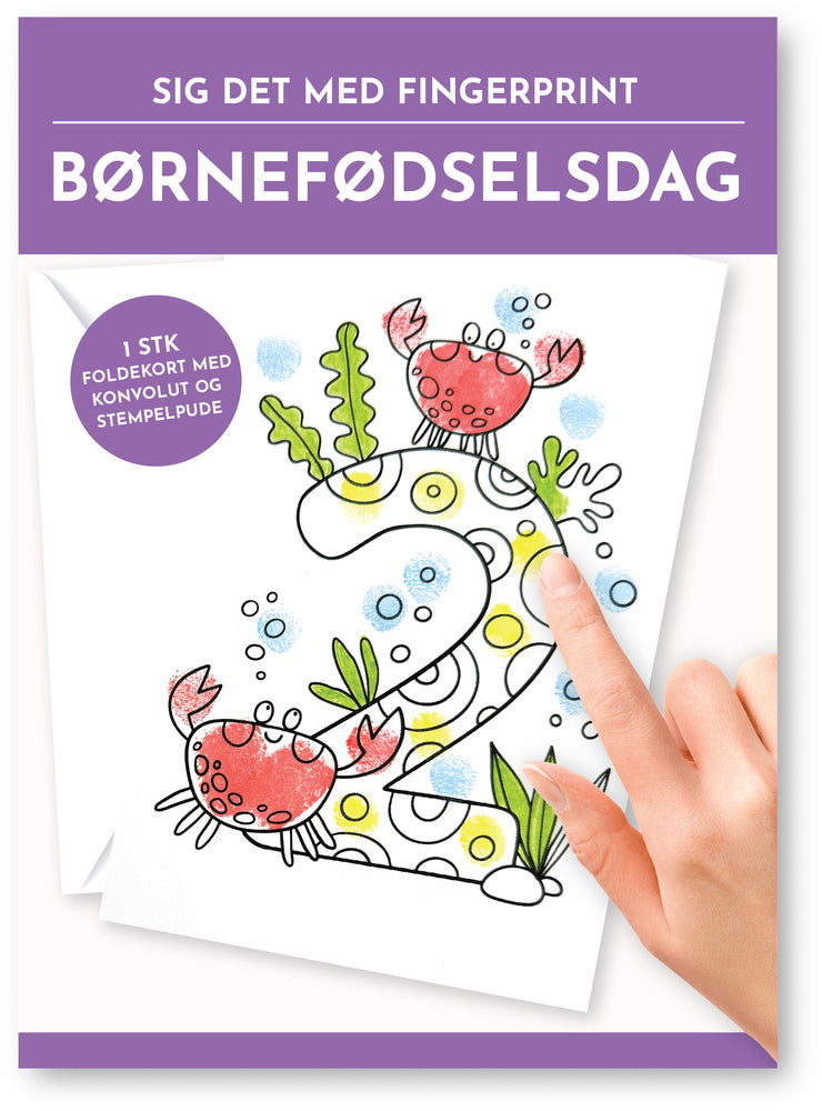 Fingerprint kort 2 år m/konvolut og stempelpude