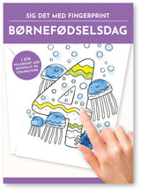 Fingerprint kort 4 år m/konvolut og stempelpude