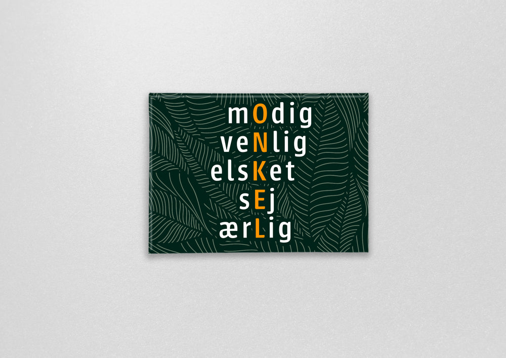 Magnet med citat onkel, du er fantastisk