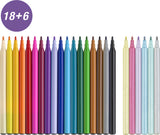 Tusser Faber-Castell Unicorn 18 + 6 Pastel