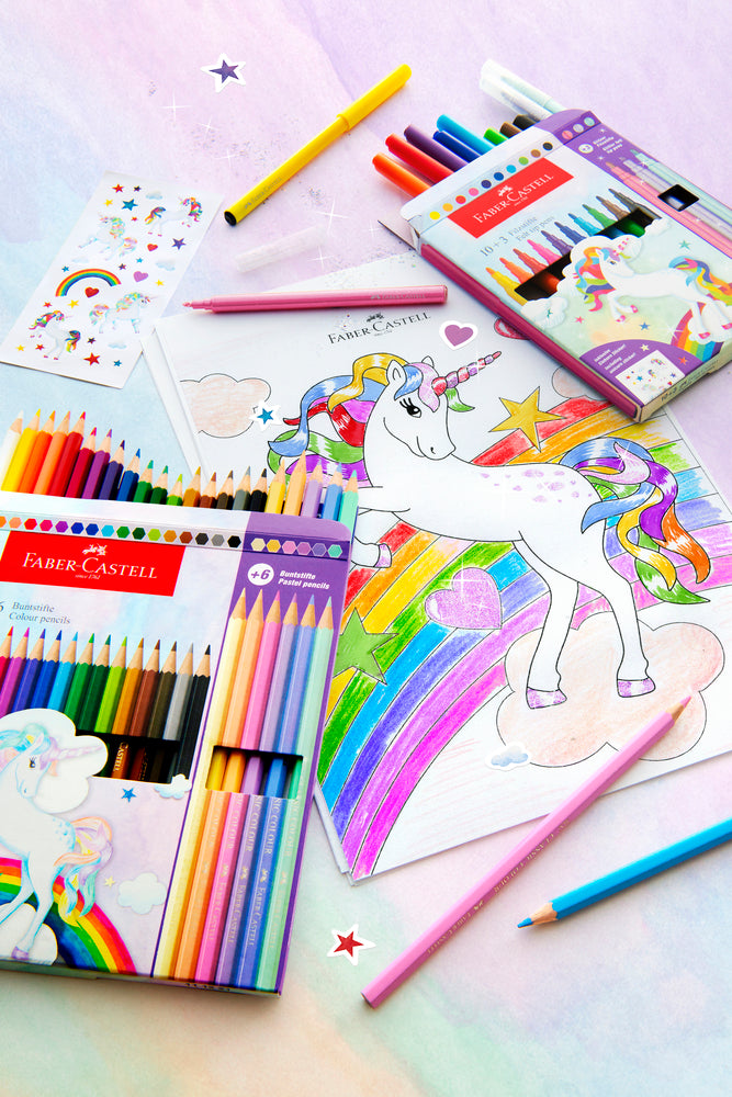 Tusser Faber-Castell Unicorn 18 + 6 Pastel