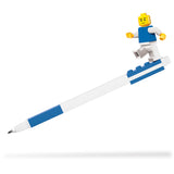 LEGO gelpen, 1 stk blå i box med minifigur