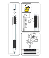 LEGO gelpen, 1 stk sort i box med minifigur