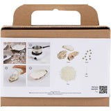 lysstøbning østersskaller Mini DIY Kit Soyalys off white