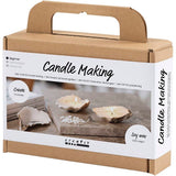 lysstøbning østersskaller Mini DIY Kit Soyalys off white