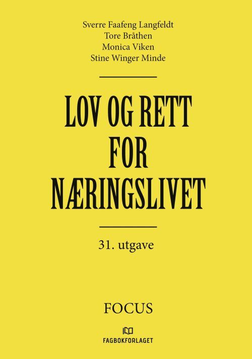 Lov og rett for næringslivet : lærebok