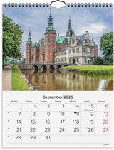 Mayland vægkalender 2026 Danske slotte 29,5 x 39 cm