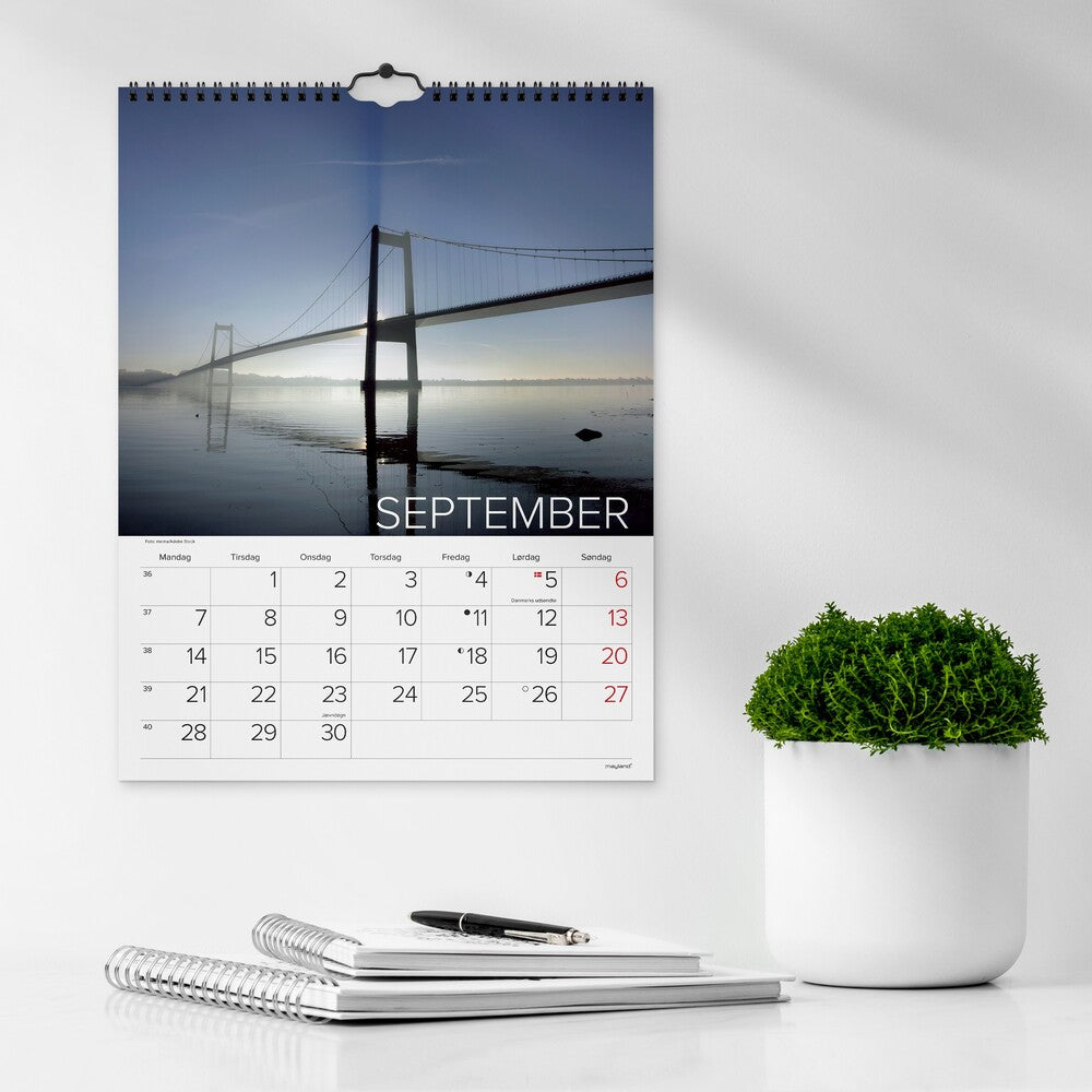 Mayland vægkalender 2026 Dansk natur 29,5 x 39 cm
