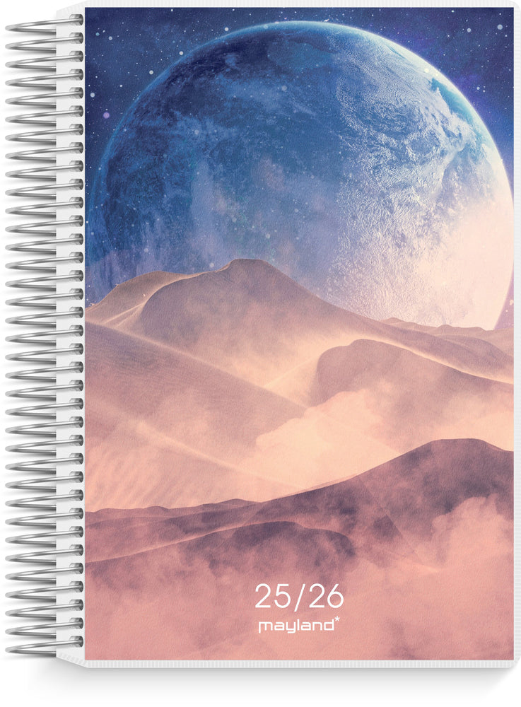 Mayland studiekalender 25/26 stor 2i1 m/klap 1 dag pr. side.