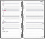 Mayland lærerkalender 25/26 lille uge højformat sort karton