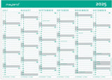 Mayland kartonkalender 25/26 A4 2x6 måneders oversigt