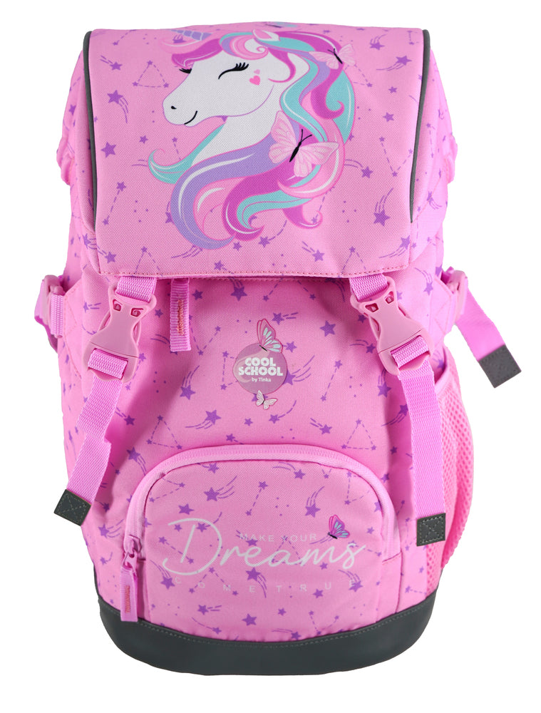Tinka unicorn Rosa 22l m/regnslag