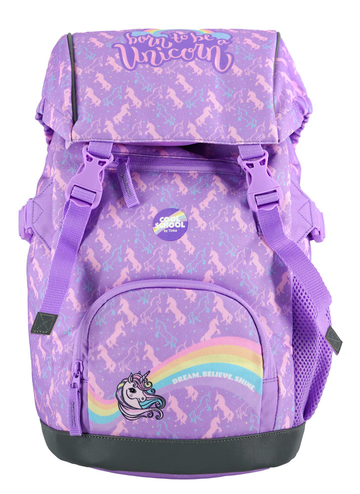 Tinka unicorn lilla 22l m/regnslag