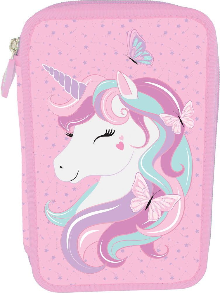 Tinka dobbelt unicorn rosa m/indhold