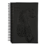 STUDIEKALENDER 2025/26 PU MINI leopard PRÆG SORT M/klap