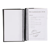 STUDIEKALENDER 2025/26 PU MINI leopard PRÆG SORT M/klap