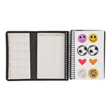 STUDIEKALENDER 2025/26 PU MINI leopard PRÆG SORT M/klap