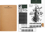 Tusser Pitt Artist Faber Castell 8 Ass + Sketchbook