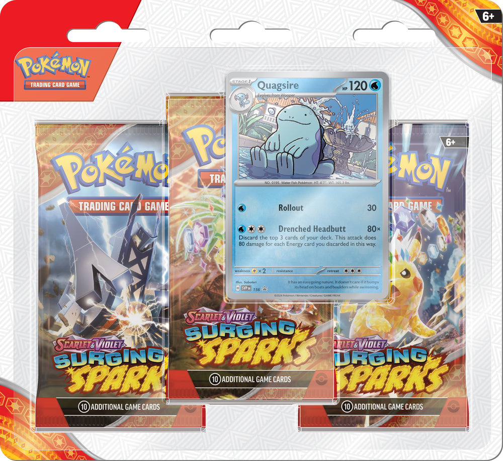 Pokémon Surging Sparks 3-Pack Blister