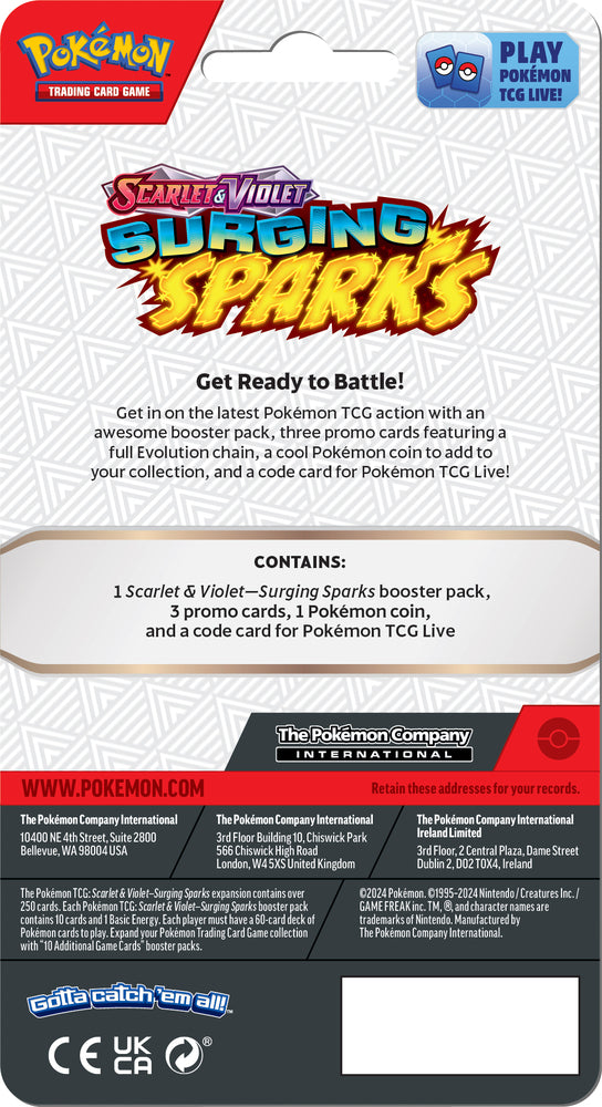 Pokémon Surging Sparks Premium Checklane