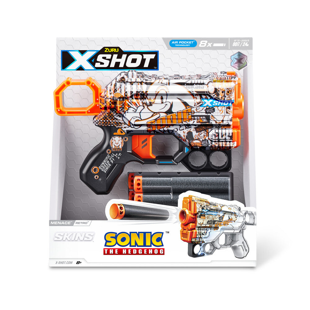 Xshot Skins Sonic Menace med 8 darts ass