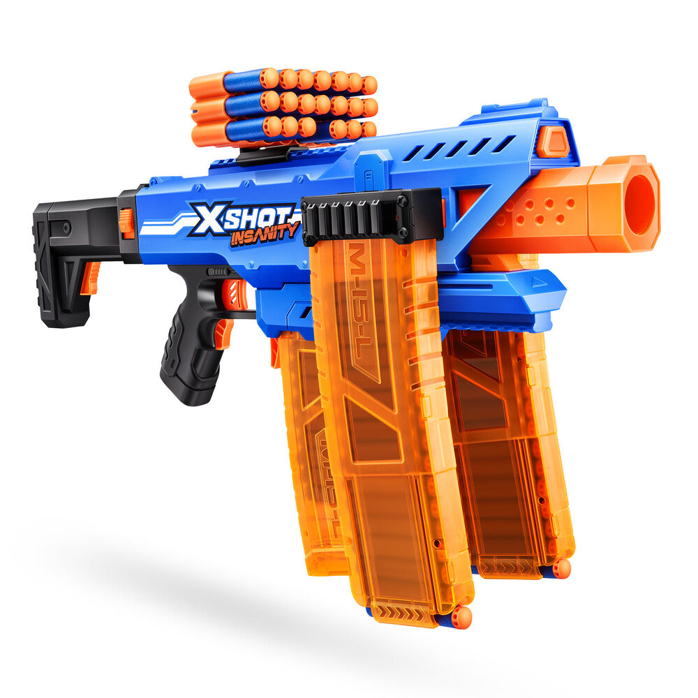 Xshot Insanity Motorised Clip Mania med 72 Darts