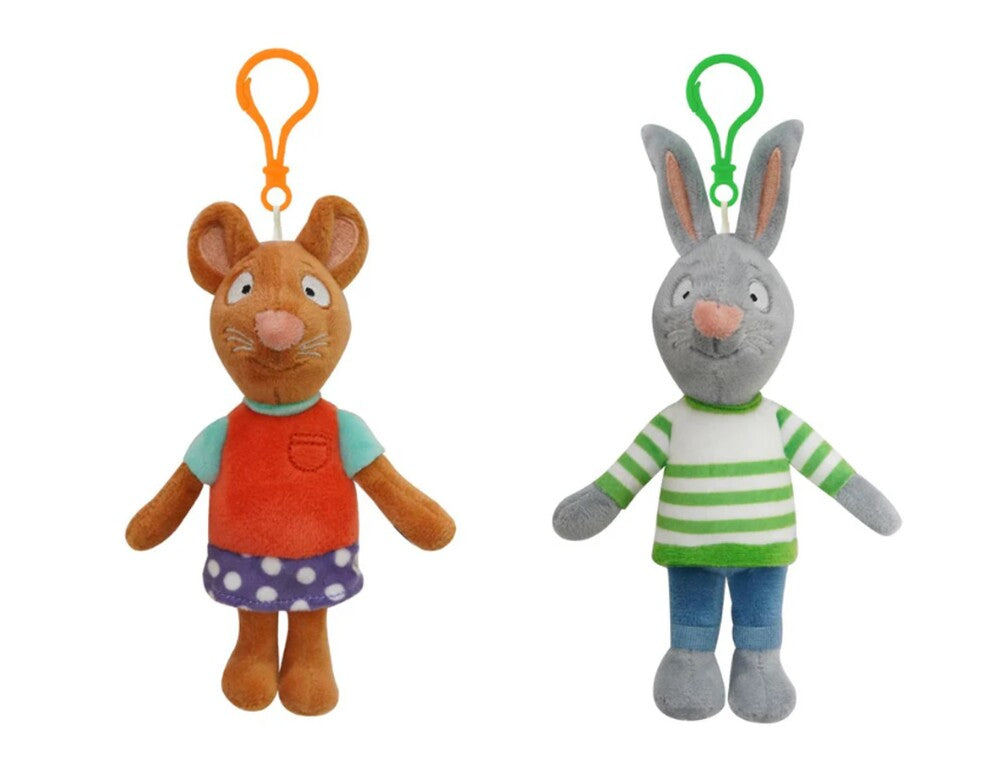 Pip og Poppy bamser taskevedhæng / nøglering - display m 12 stk ass. (pris pr. stk. kr. 79,95)