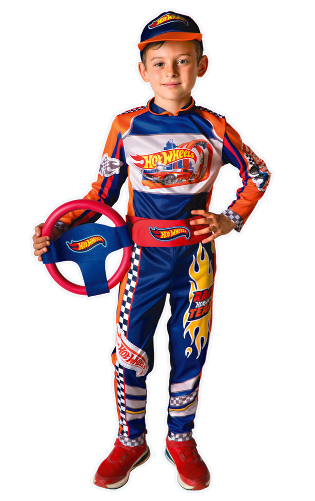 Hot Wheels racerkører dragt, 8-10 år
