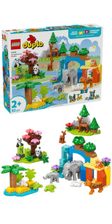 D2 10446 LEGO DUPLO Town 3-i-1 vilde dyrefamilier
