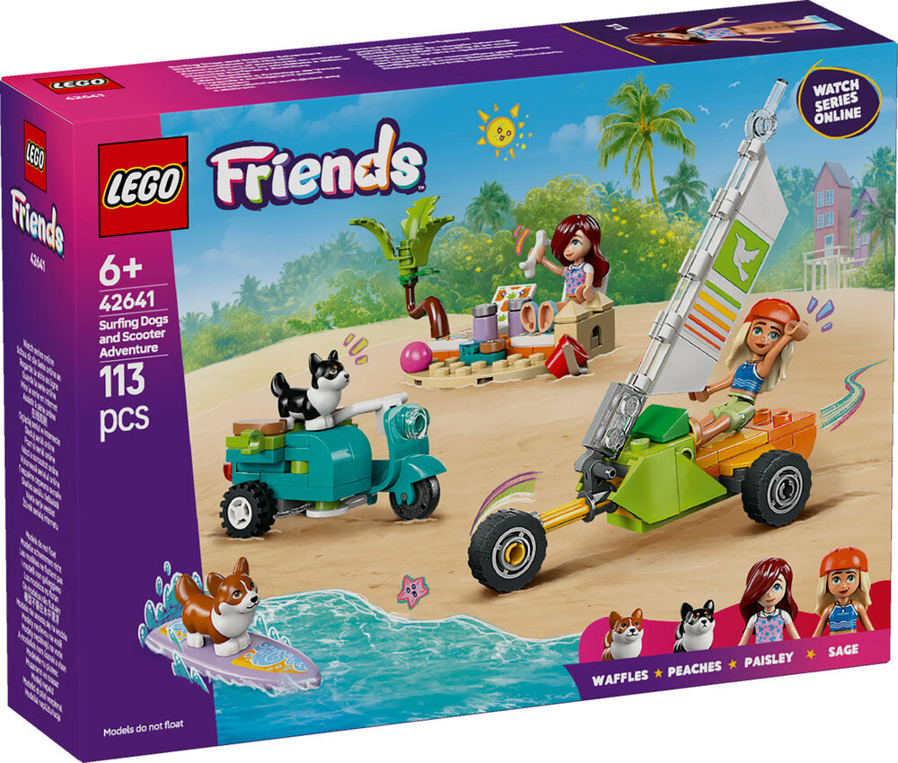42641 LEGO Friends Eventyr med surfende hunde og scooter
