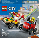60458 LEGO City Great Vehicles Racerbilpakke – pizzabil mod brandbil