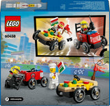 60458 LEGO City Great Vehicles Racerbilpakke – pizzabil mod brandbil