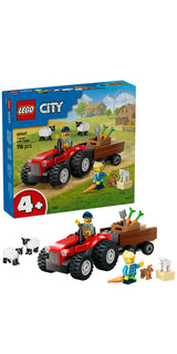 60461 LEGO City Great Vehicles Rød traktor med anhænger og får