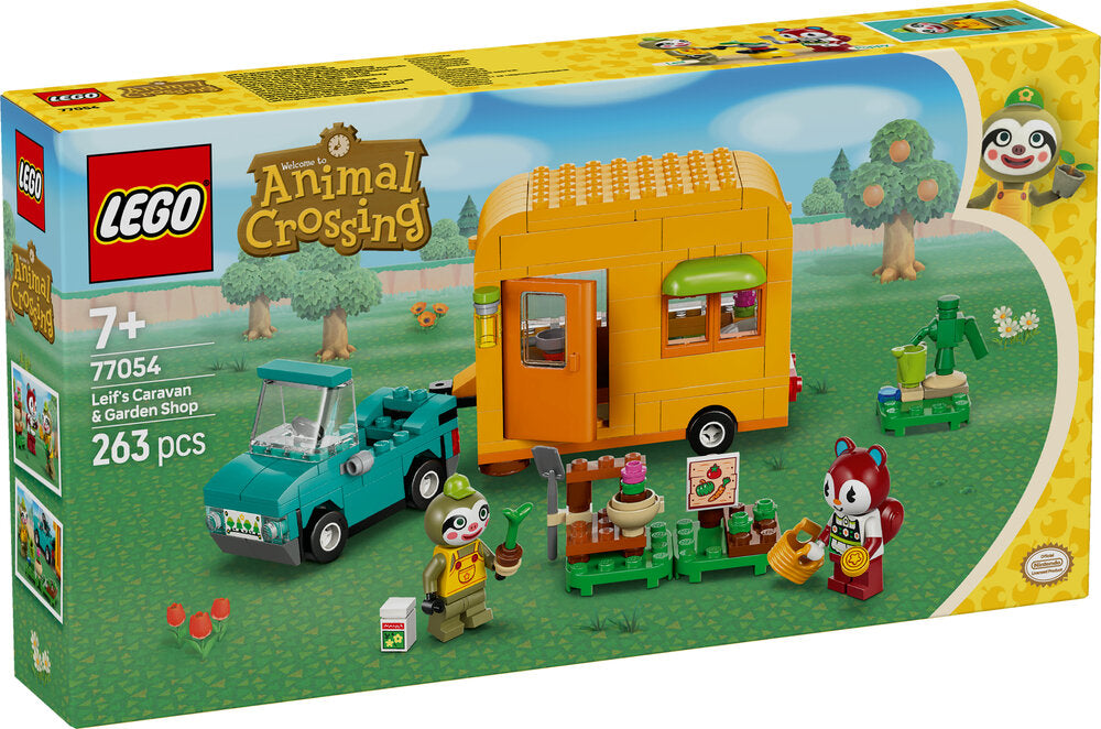 77054 LEGO Animal Crossing Leif med campingvogn og havebutik