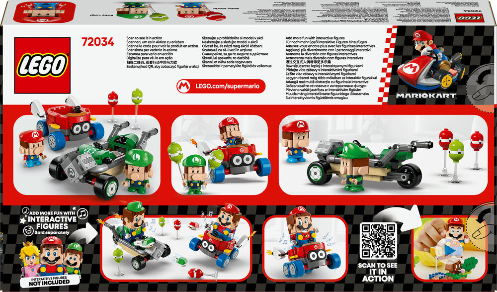 72034 LEGO Super Mario Mario Kart™ – Baby Mario mod Baby Luigi
