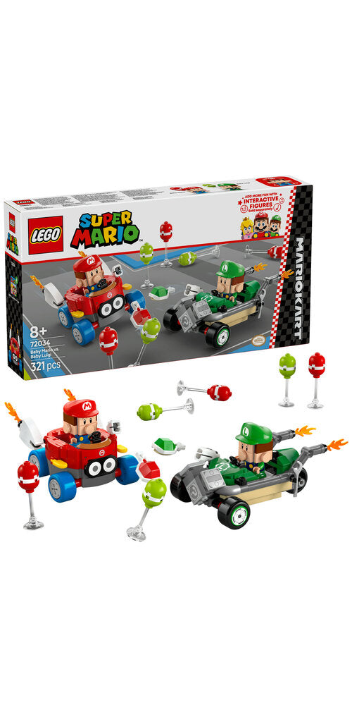 72034 LEGO Super Mario Mario Kart™ – Baby Mario mod Baby Luigi
