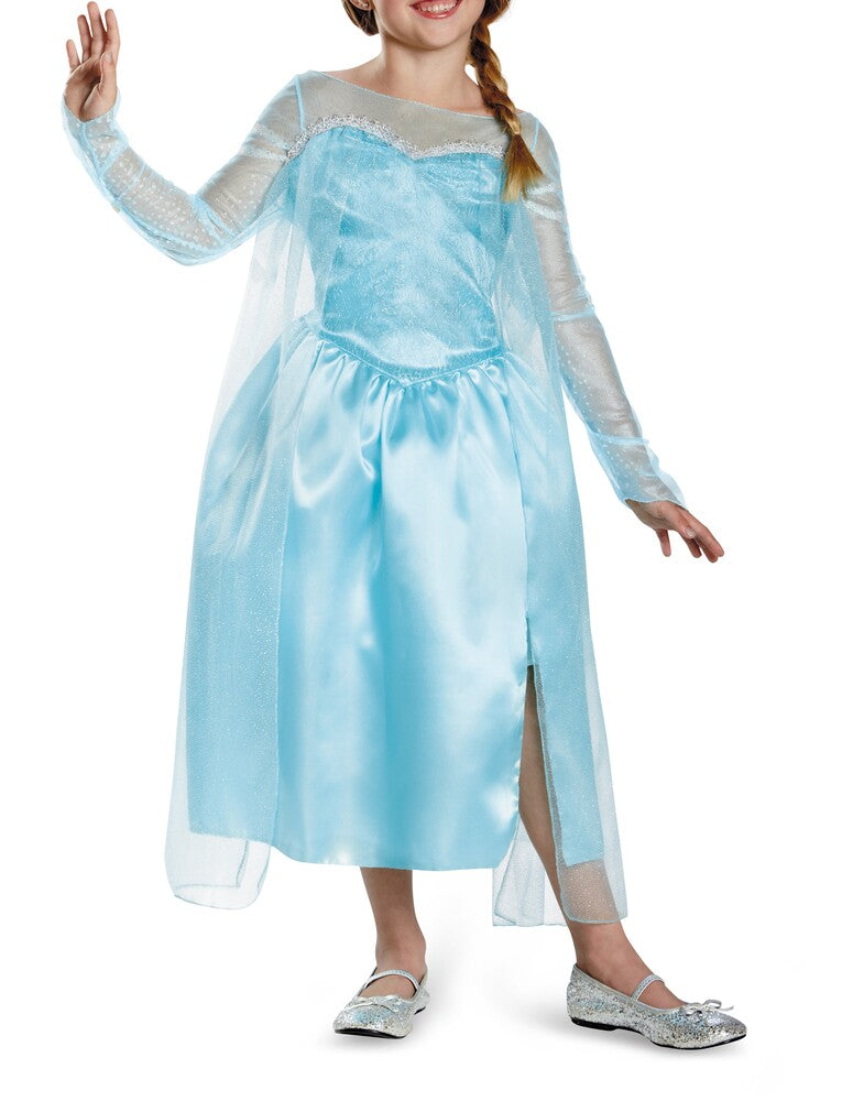 Frozen Elsa kjole lyseblå str 5-6 år EU S