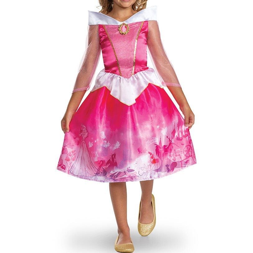 Aurora kjole pink str 7-8 år EU M