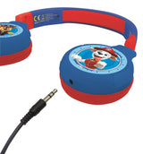 2 i 1 Bluetooth®- og kabelbaserede, sammenklappelige komforthovedtelefoner med sikker lydstyrke for børn - Paw Patrol